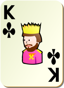 Simple King Of Clubs Clip Art